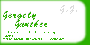 gergely gunther business card